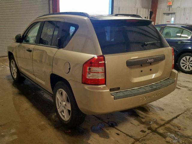 1J4FT47B59D117329 - 2009 JEEP COMPASS SP GOLD photo 3