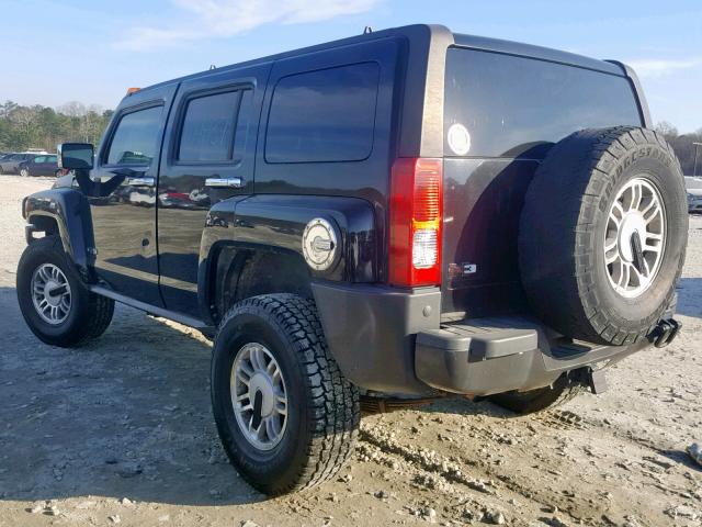 5GTDN136068158270 - 2006 HUMMER H3 BLACK photo 3