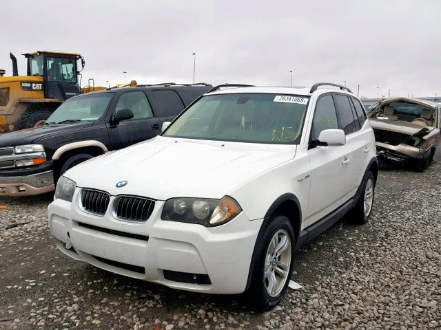 WBXPA93416WD31227 - 2006 BMW X3 3.0I WHITE photo 2