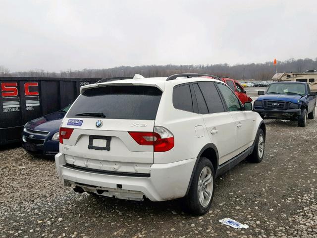 WBXPA93416WD31227 - 2006 BMW X3 3.0I WHITE photo 4