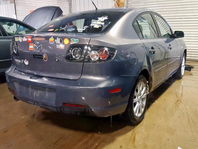 JM1BK123371610673 - 2007 MAZDA 3 S GRAY photo 4