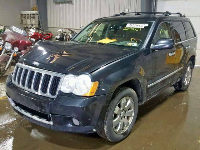 1J8HR68T89C534295 - 2009 JEEP GRAND CHER BLACK photo 2