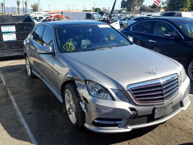 WDDHF5KB6DA665231 - 2013 MERCEDES-BENZ E 350 GRAY photo 1