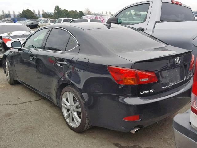 JTHCK262785023154 - 2008 LEXUS IS 250 BLACK photo 3