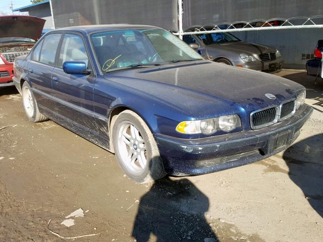 WBAGG83411DN87825 - 2001 BMW 740 I AUTO BLUE photo 1