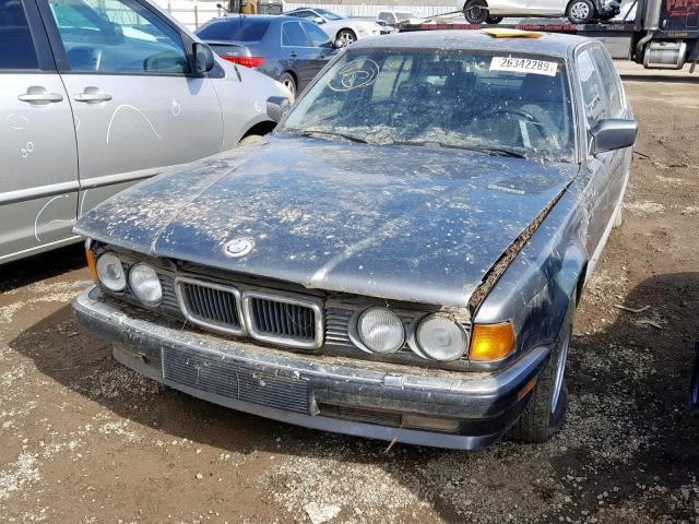 WBAGC8311K2769846 - 1989 BMW 750 IL GRAY photo 2