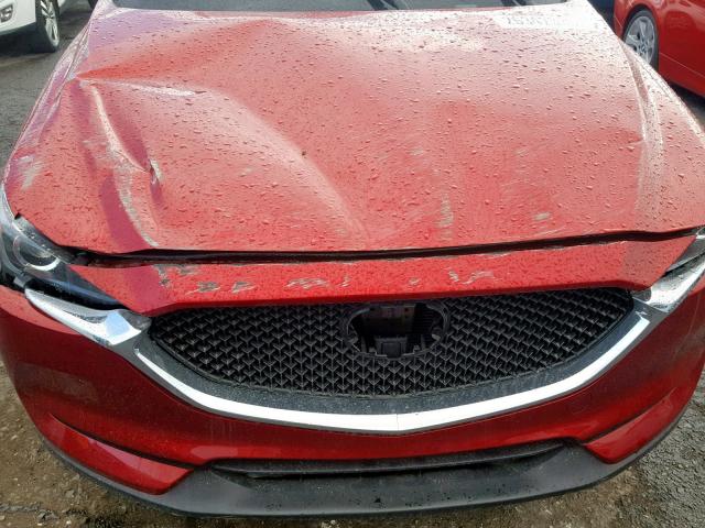 JM3KFABM6J0457028 - 2018 MAZDA CX-5 SPORT RED photo 7