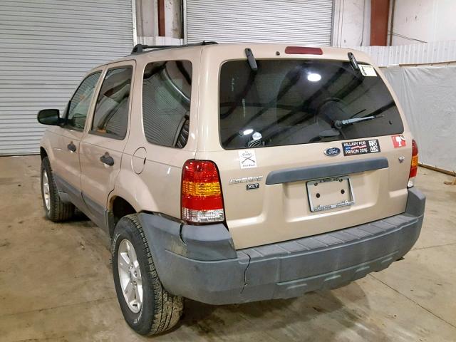 1FMYU931X7KB95468 - 2007 FORD ESCAPE XLT TAN photo 3