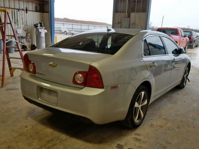 1G1ZC5E17BF186545 - 2011 CHEVROLET MALIBU 1LT 银色 照片 4