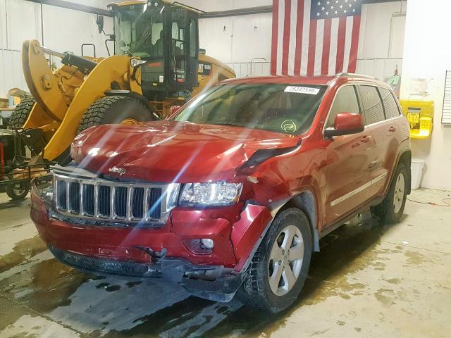 1C4RJFAGXDC618188 - 2013 JEEP GRAND CHER RED photo 2