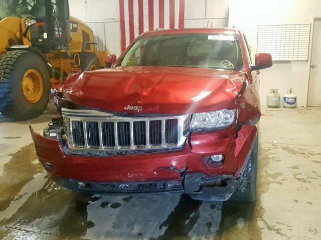 1C4RJFAGXDC618188 - 2013 JEEP GRAND CHER RED photo 9