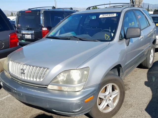 JT6HF10U3X0033019 - 1999 LEXUS RX 300 GRAY photo 2