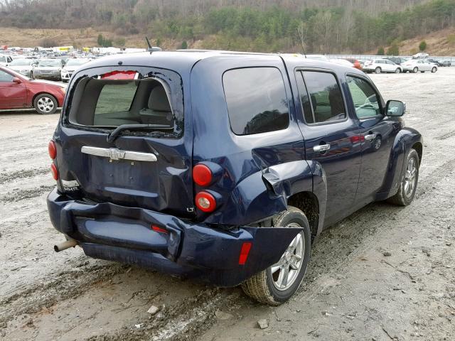 3GNDA23D58S579684 - 2008 CHEVROLET HHR LT BLUE photo 4