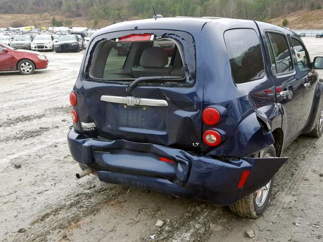 3GNDA23D58S579684 - 2008 CHEVROLET HHR LT BLUE photo 9