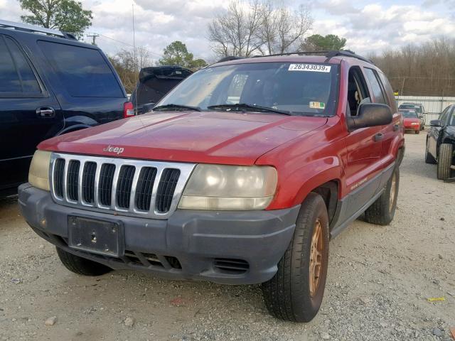 1J4GX48S73C578181 - 2003 JEEP GRAND CHER RED photo 2