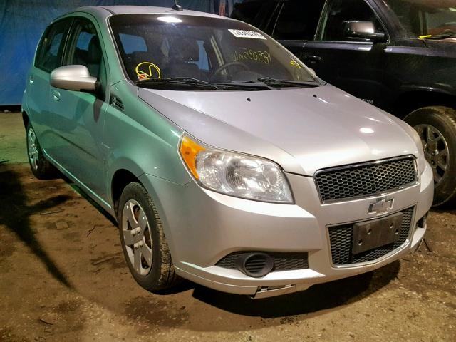 KL1TD66E29B340539 - 2009 CHEVROLET AVEO LS SILVER photo 1