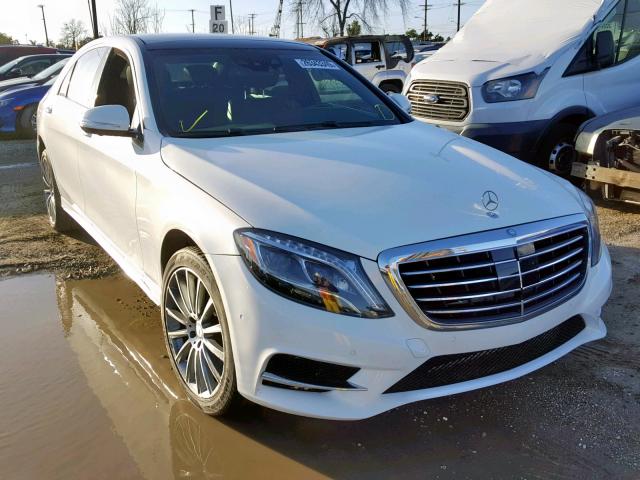 WDDUG8CBXFA168410 - 2015 MERCEDES-BENZ S 550 WHITE photo 1