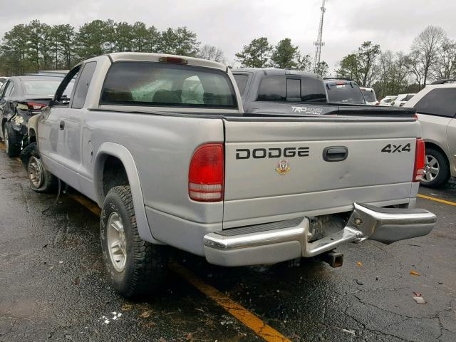 1B7GG22YXXS249719 - 1999 DODGE DAKOTA BLUE photo 3