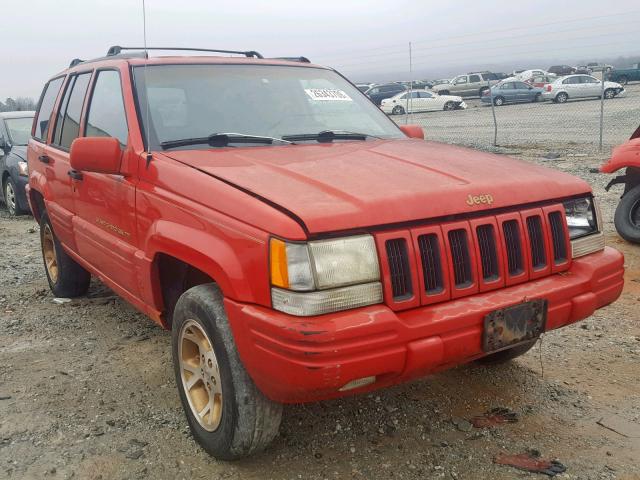 1J4FX78S2TC304254 - 1996 JEEP GRAND CHER RED photo 1