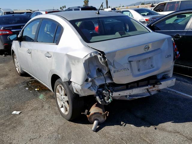 3N1AB61EX7L726377 - 2007 NISSAN SENTRA 2.0 SILVER photo 3