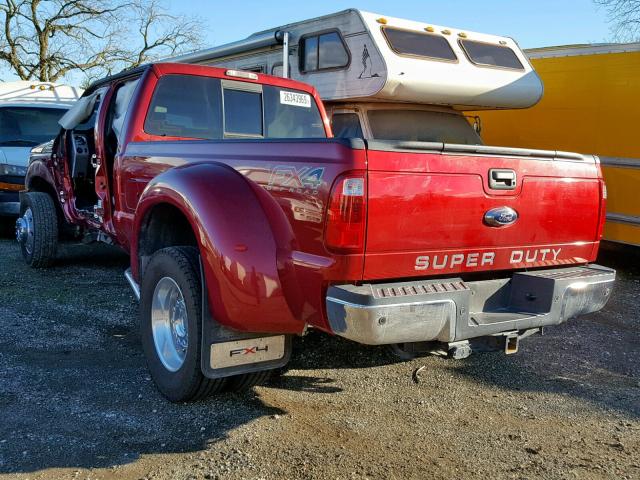 1FT8W4DT8GEC42545 - 2016 FORD F450 RED photo 3