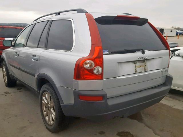 YV1CZ91H741069094 - 2004 VOLVO XC90 T6 SILVER photo 3