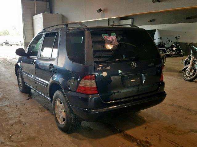 4JGAB54E61A267684 - 2001 MERCEDES-BENZ ML 320 BLUE photo 3