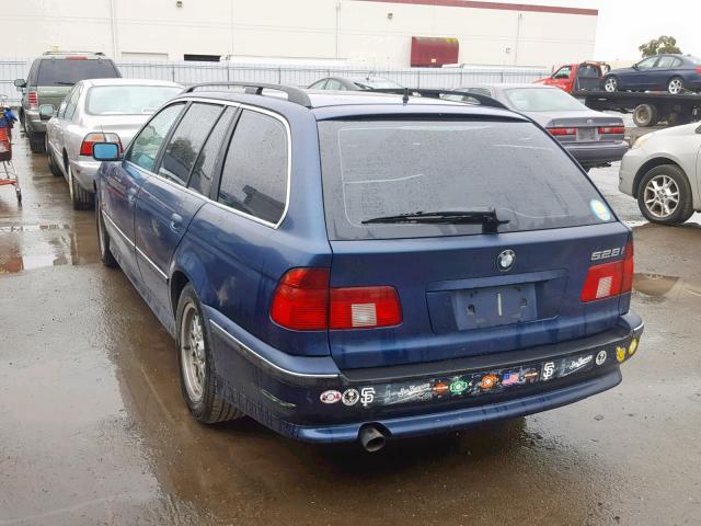 WBADP6340YBV65098 - 2000 BMW 528 IT AUT BLUE photo 3