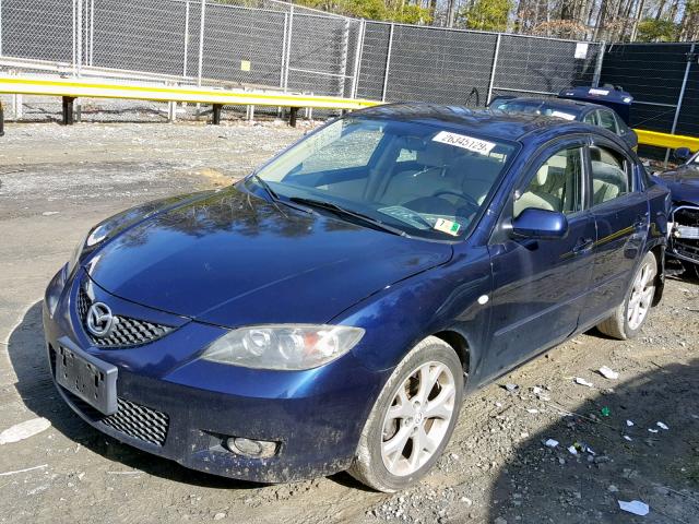 JM1BK32G481182838 - 2008 MAZDA 3 I BLUE photo 2