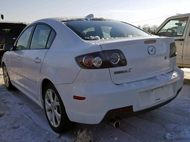 JM1BK324271719386 - 2007 MAZDA 3 S WHITE photo 3