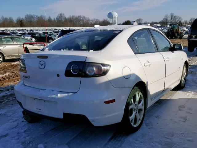 JM1BK324271719386 - 2007 MAZDA 3 S WHITE photo 4