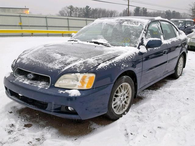 4S3BE625447206750 - 2004 SUBARU LEGACY L S BLUE photo 2