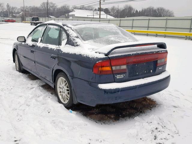 4S3BE625447206750 - 2004 SUBARU LEGACY L S BLUE photo 3