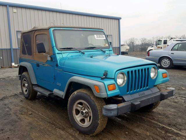 1J4FY19S0WP778340 - 1998 JEEP WRANGLER / TEAL photo 1