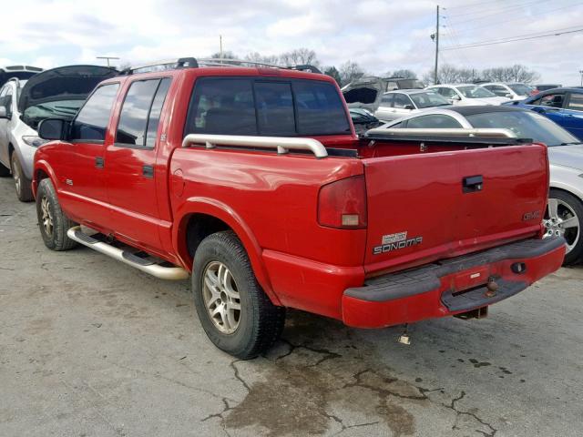 1GTDT13W12K225520 - 2002 GMC SONOMA RED photo 3