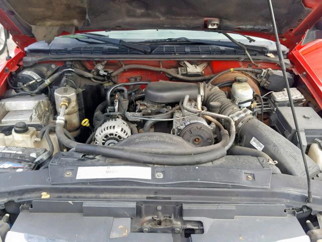 1GTDT13W12K225520 - 2002 GMC SONOMA RED photo 7