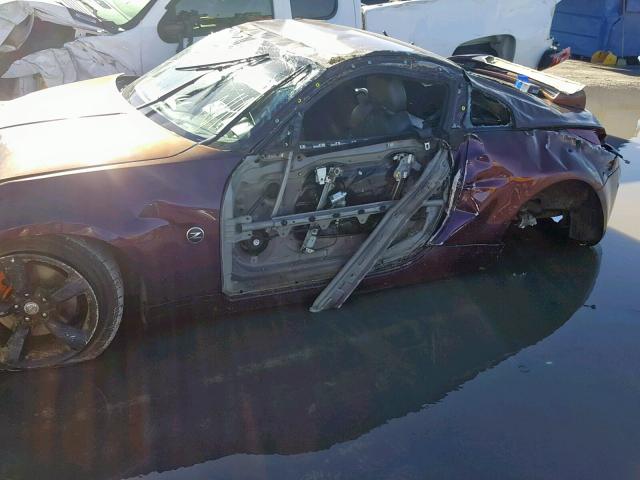 JN1AZ34D96M310807 - 2006 NISSAN 350Z COUPE RED photo 9