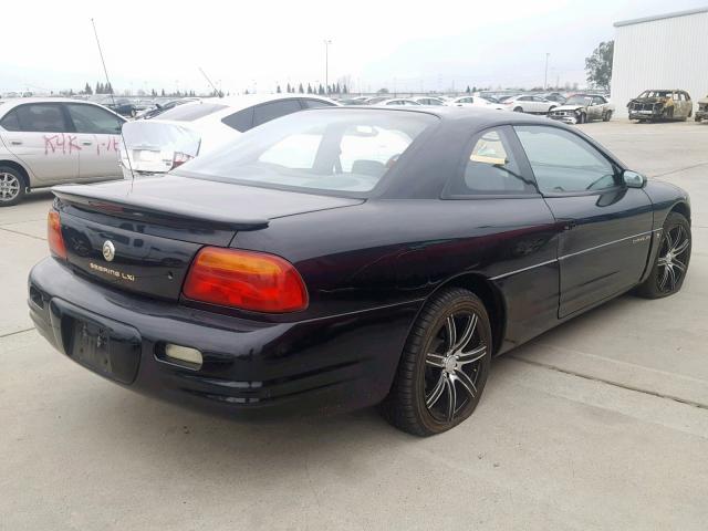 4C3AU52N7WE075386 - 1998 CHRYSLER SEBRING LX BLACK photo 4