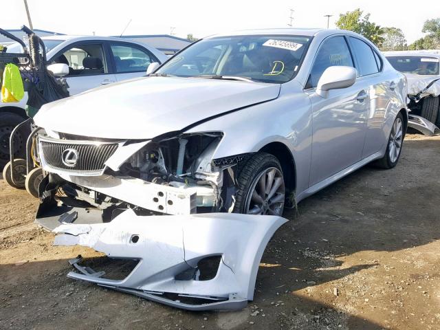 JTHBE262762006582 - 2006 LEXUS IS 350 SILVER photo 2