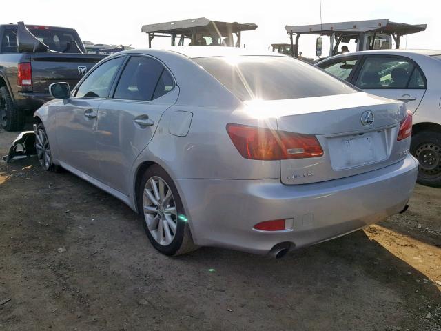 JTHBE262762006582 - 2006 LEXUS IS 350 SILVER photo 3