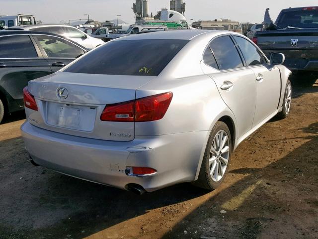 JTHBE262762006582 - 2006 LEXUS IS 350 SILVER photo 4