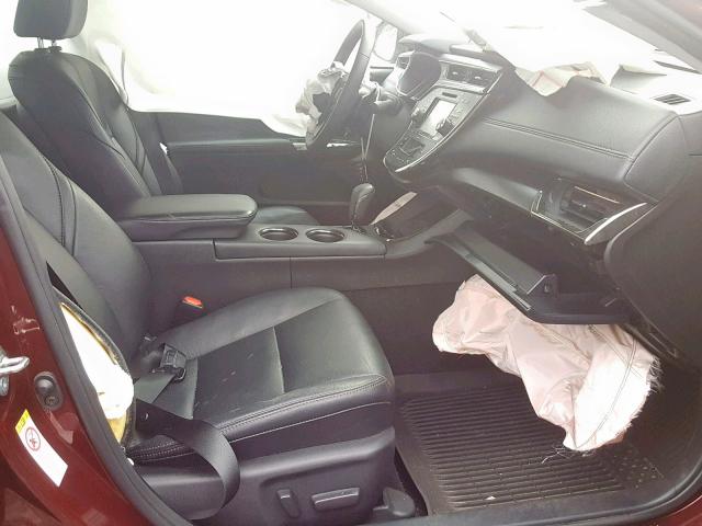 4T1BK1EB3HU260380 - 2017 TOYOTA AVALON XLE MAROON photo 5