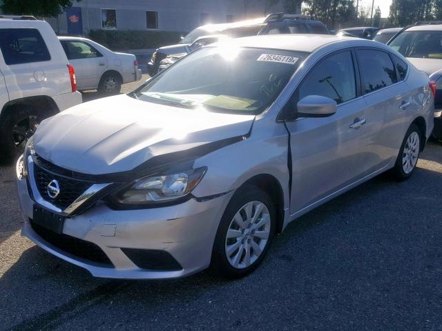 3N1AB7AP5HY250115 - 2017 NISSAN SENTRA GRAY photo 2