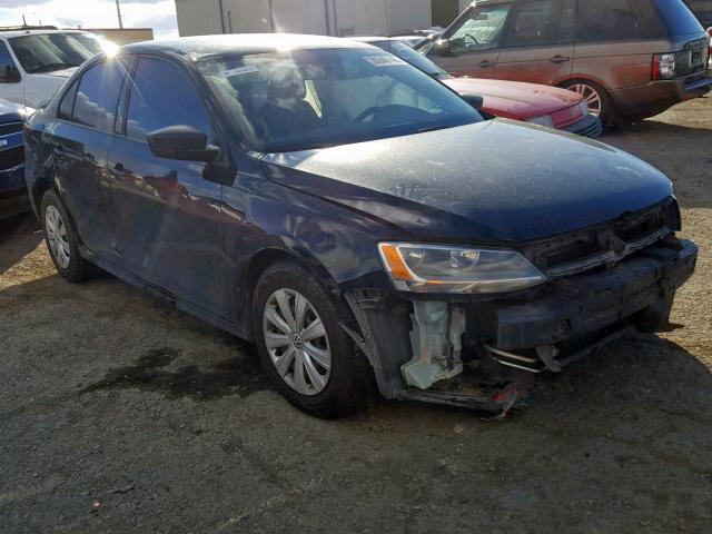 3VW2K7AJ5EM369831 - 2014 VOLKSWAGEN JETTA BASE BLUE photo 1