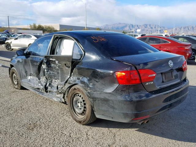 3VW2K7AJ5EM369831 - 2014 VOLKSWAGEN JETTA BASE BLUE photo 3