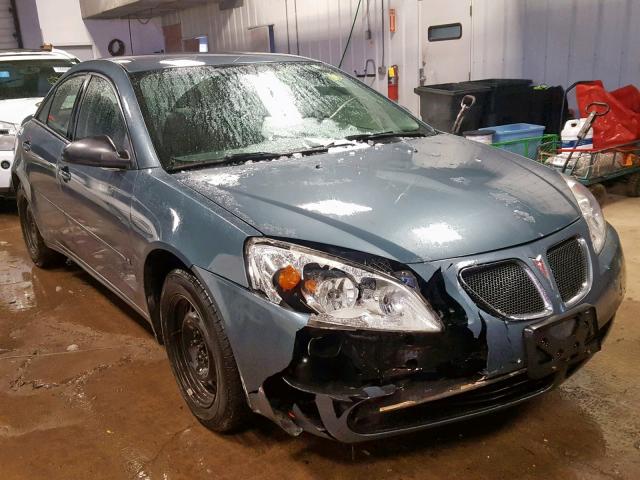 1G2ZF55B464211690 - 2006 PONTIAC G6 SE TEAL photo 1