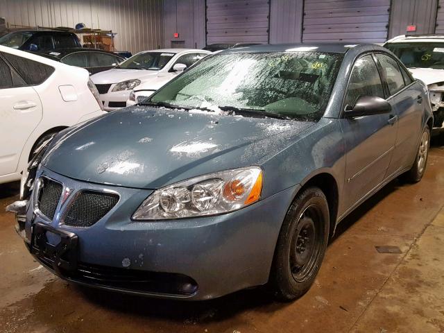 1G2ZF55B464211690 - 2006 PONTIAC G6 SE TEAL photo 2