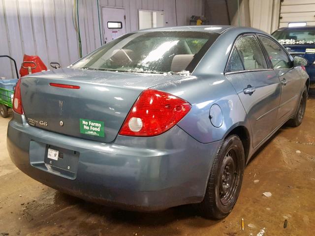 1G2ZF55B464211690 - 2006 PONTIAC G6 SE TEAL photo 4