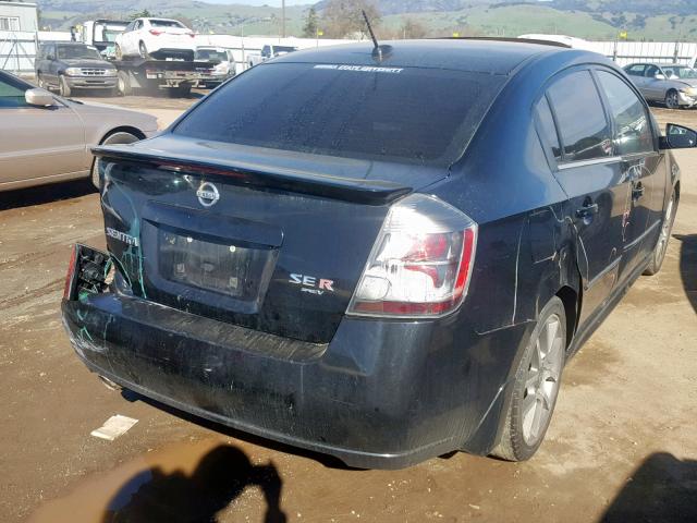 3N1CB61E37L713558 - 2007 NISSAN SENTRA SE- BLACK photo 4