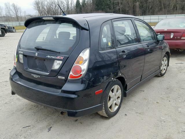 JS2RD62H365351259 - 2006 SUZUKI AERIO BLACK photo 4